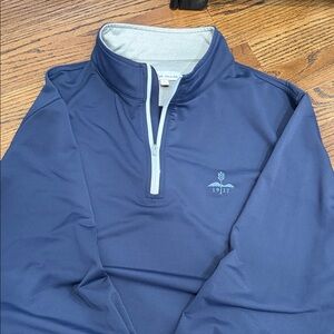 Peter Millar Navy Quarter-Zip Pullover